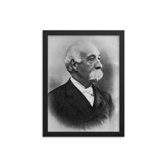 Francesco Crispi framed print on a plain backdrop in size 12"x16".