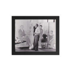 Francesco Menzio framed print on a plain backdrop in size 8"x10".