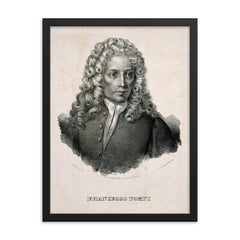 Francesco Torti framed print on a plain backdrop in size 18"x24".