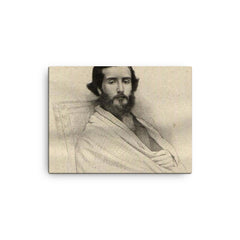 Francisco Augusto Metrass canvas print on a plain backdrop in size 12"x16".