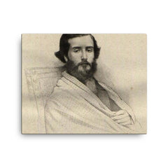 Francisco Augusto Metrass canvas print on a plain backdrop in size 16"x20".