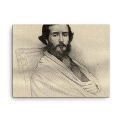 Francisco Augusto Metrass canvas print on a plain backdrop in size 18"x24".