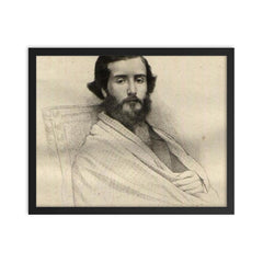 Francisco Augusto Metrass framed print on a plain backdrop in size 16"x20".