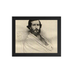Francisco Augusto Metrass framed print on a plain backdrop in size 8"x10".