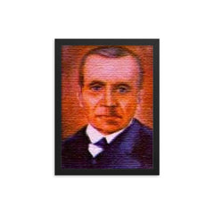 Francisco Cruz Castro framed print on a plain backdrop in size 12"x16".