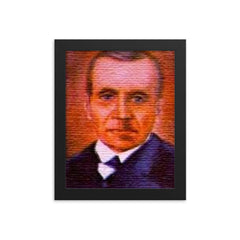 Francisco Cruz Castro framed print on a plain backdrop in size 8"x10".