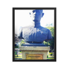 Francisco Dagohoy framed print on a plain backdrop in size 16"x20".