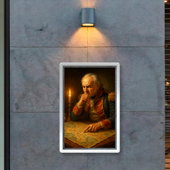 Francisco de Miranda studying invasion maps poster 2