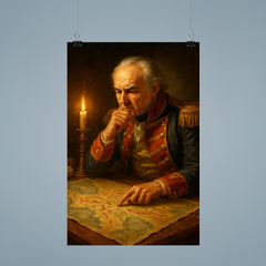 Francisco de Miranda studying invasion maps poster 9