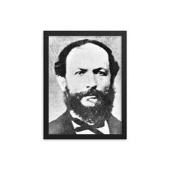 Francisco Diez Canseco framed print on a plain backdrop in size 12"x16".