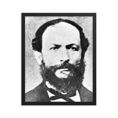 Francisco Diez Canseco framed print on a plain backdrop in size 16"x20".