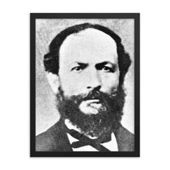 Francisco Diez Canseco framed print on a plain backdrop in size 18"x24".