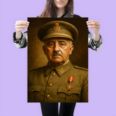 Francisco Franco portrait poster 3