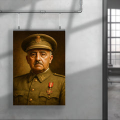 Francisco Franco portrait poster 4