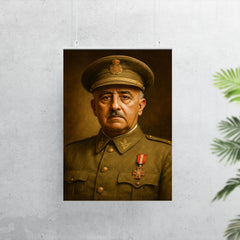 Francisco Franco portrait poster 7