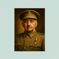 Francisco Franco portrait poster 8