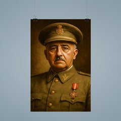 Francisco Franco portrait poster 9