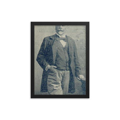 Francisco Piria framed print on a plain backdrop in size 12"x16".