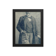 Francisco Piria framed print on a plain backdrop in size 8"x10".