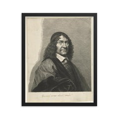 Franciscus Sylvius framed print on a plain backdrop in size 16"x20".