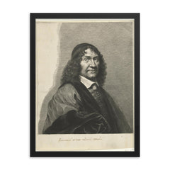 Franciscus Sylvius framed print on a plain backdrop in size 18"x24".