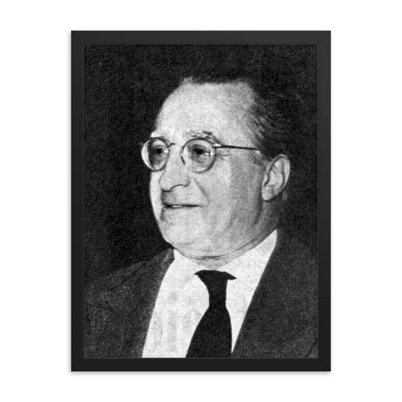 Franco Capuana framed print on a plain backdrop in size 18