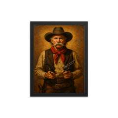 Frank Eaton framed print on a plain backdrop in size 12"x16".