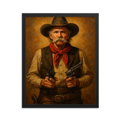 Frank Eaton framed print on a plain backdrop in size 16"x20".