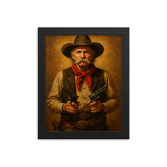 Frank Eaton framed print on a plain backdrop in size 8"x10".