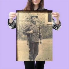 Frank L. Wendel, Cannon Crew Member on 105mm Howitzer, England Before D-Day poster 3