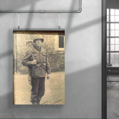 Frank L. Wendel, Cannon Crew Member on 105mm Howitzer, England Before D-Day poster 4