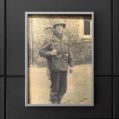 Frank L. Wendel, Cannon Crew Member on 105mm Howitzer, England Before D-Day poster 5