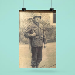 Frank L. Wendel, Cannon Crew Member on 105mm Howitzer, England Before D-Day poster 6