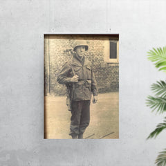 Frank L. Wendel, Cannon Crew Member on 105mm Howitzer, England Before D-Day poster 7