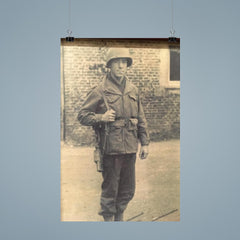 Frank L. Wendel, Cannon Crew Member on 105mm Howitzer, England Before D-Day poster 9