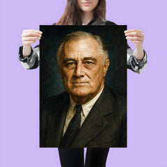 Franklin Delano Roosevelt portrait poster 3