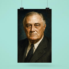 Franklin Delano Roosevelt portrait poster 6