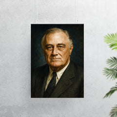 Franklin Delano Roosevelt portrait poster 7