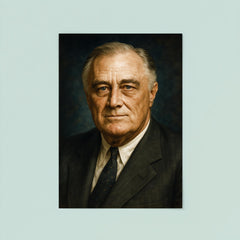 Franklin Delano Roosevelt portrait poster 8