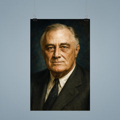 Franklin Delano Roosevelt portrait poster 9