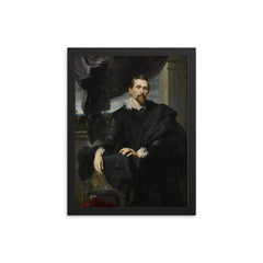 Frans Snyders framed print on a plain backdrop in size 12"x16".