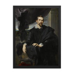 Frans Snyders framed print on a plain backdrop in size 18"x24".