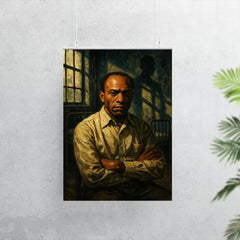 Frantz Fanon in psychiatric ward shadows poster 7