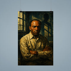 Frantz Fanon in psychiatric ward shadows poster 9