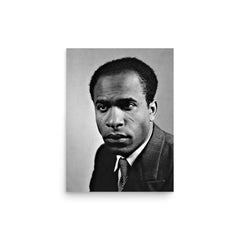 Frantz Fanon poster on a plain backdrop in size 12"x16".