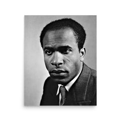 Frantz Fanon poster on a plain backdrop in size 16"x20".