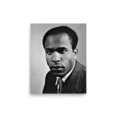 Frantz Fanon poster on a plain backdrop in size 8"x10".