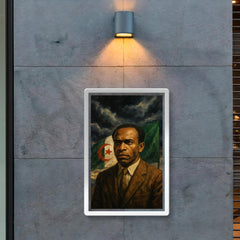 Frantz Fanon under Algerian storm clouds poster 2