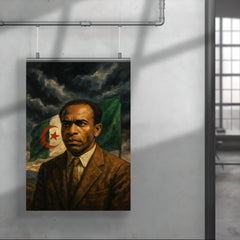 Frantz Fanon under Algerian storm clouds poster 4