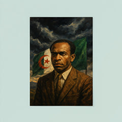 Frantz Fanon under Algerian storm clouds poster 8